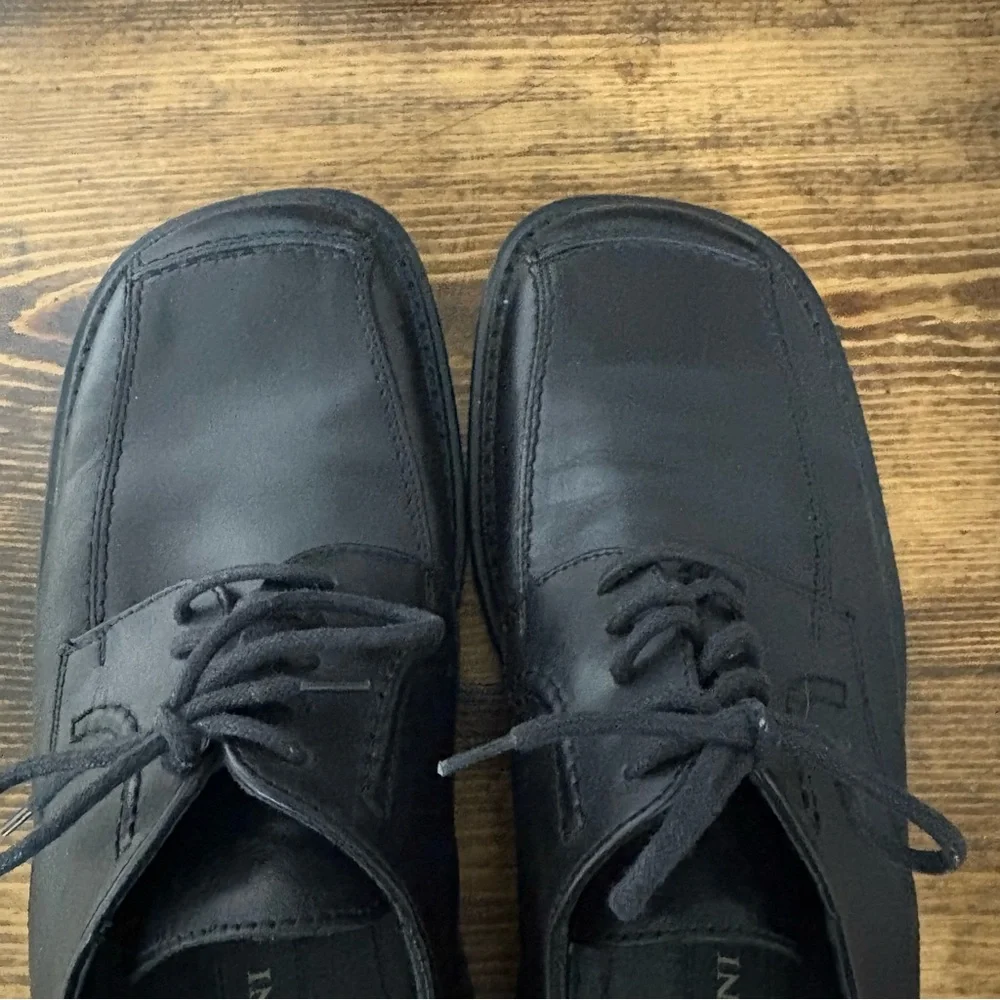 Bottesini Black Square Toed Dress Shoes Size 9‎